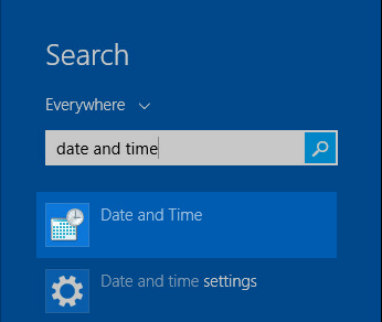 Search Date and Time